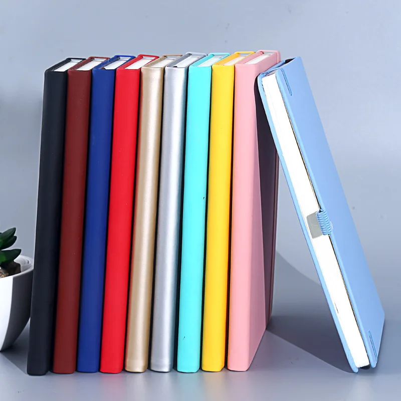 Wholesale Cheap Office School Supplies Pocket Book A6 PU Leather Elastic Notebook Creative Portable Notepad