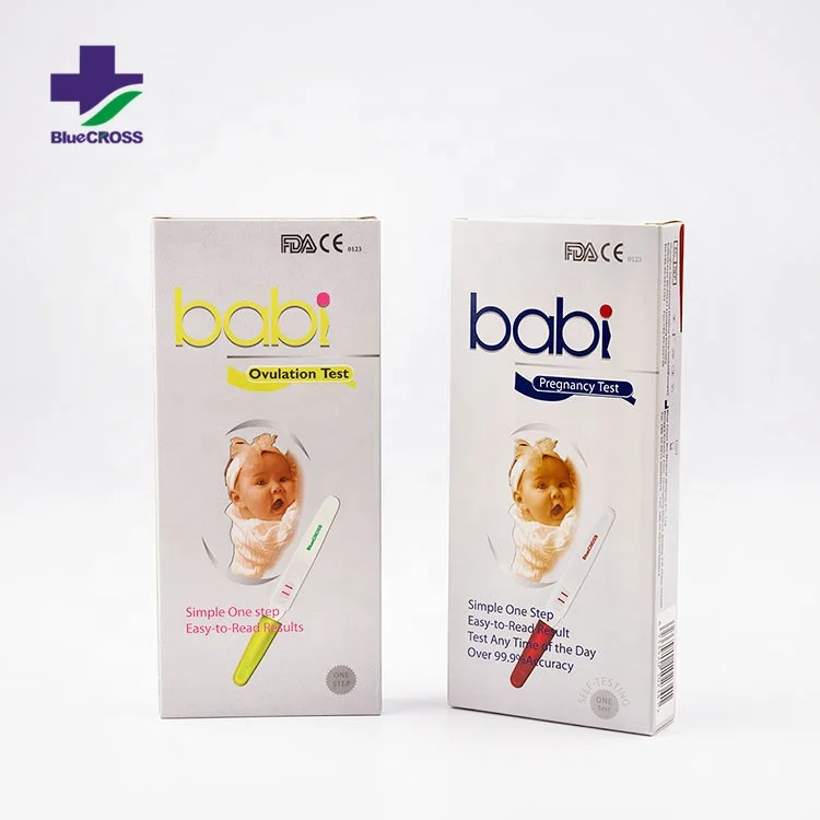 Оборудование для тестирования детей один шаг HCG набор для тестирования на беременность средний поток устройство