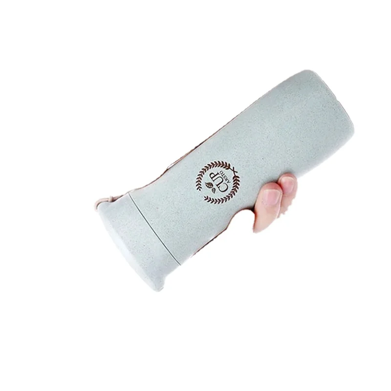 Wheat Straw Plastic Bento Lunch Box Water Bottle Set with Bag Tableware Leakproof Microwave Food Container With Cutlery For Kids