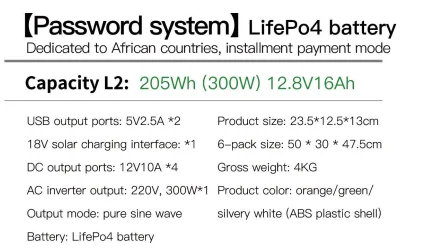 Портативная электростанция солнечные генераторы выход переменного тока