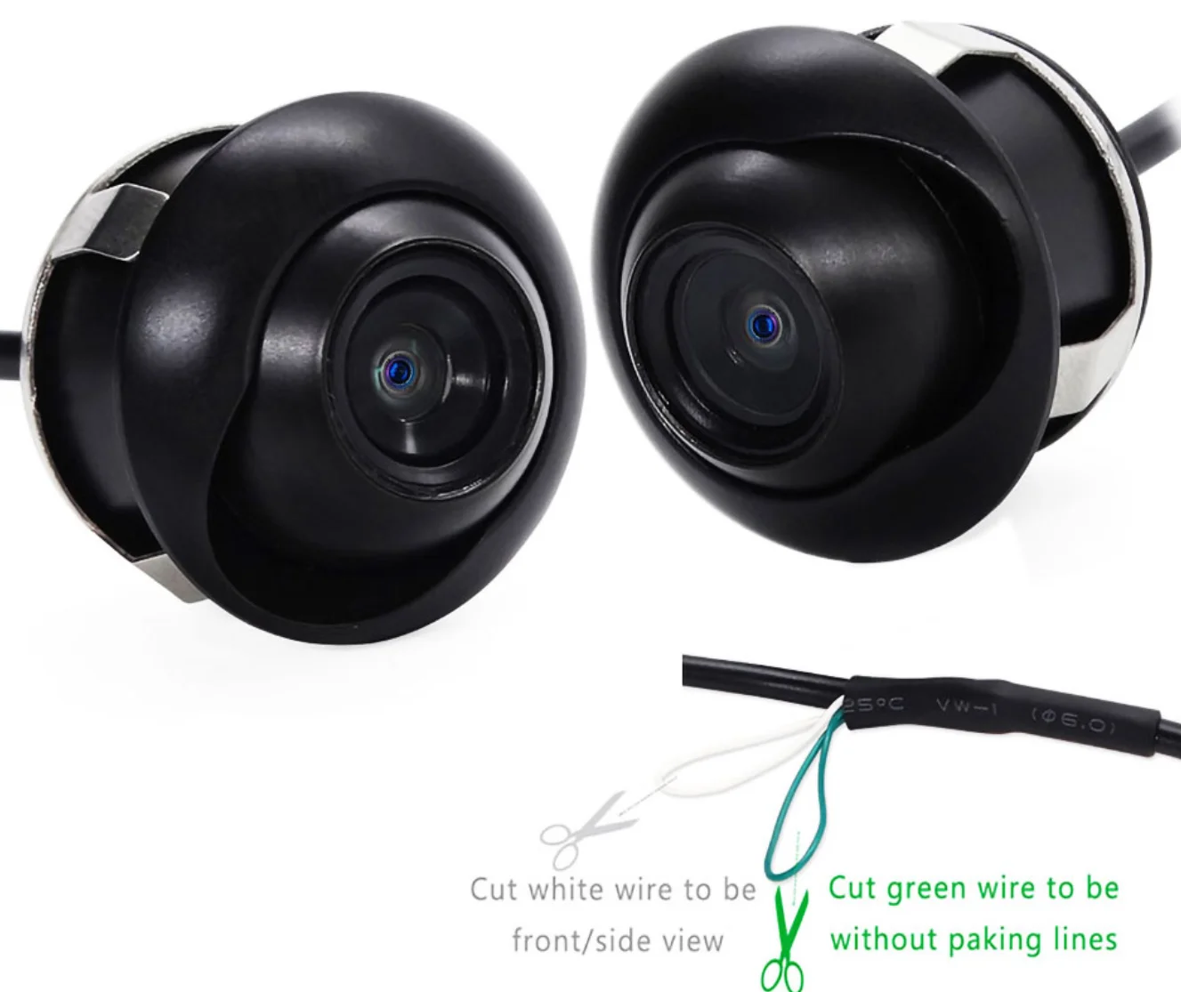 360 градусов Водонепроницаемая HD Автомобильная камера заднего вида с ночным видением