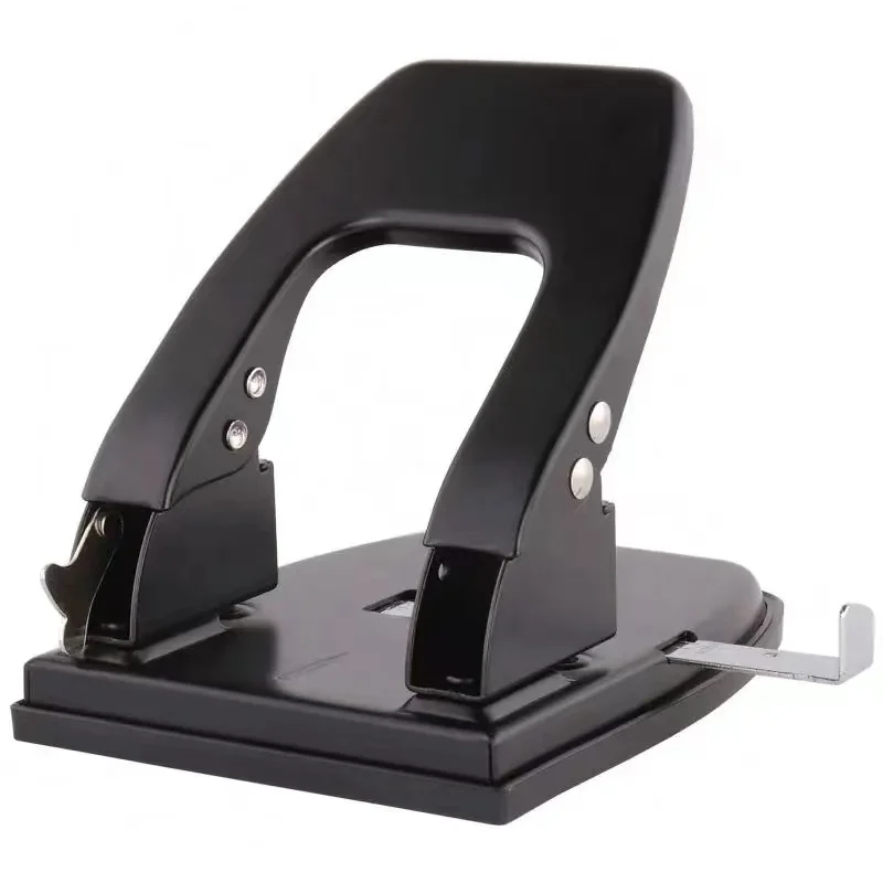 office stationery put logo Metal Punch High Quality and Best Price Blue/Black Hole Punch 30-Sheet for books