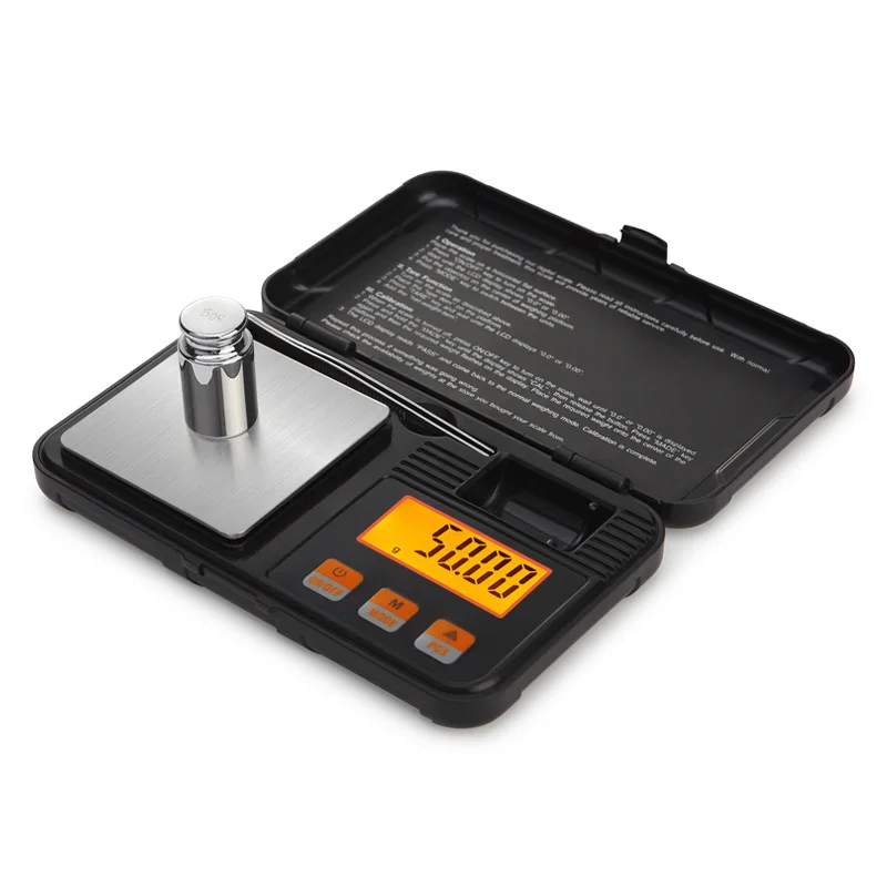 Milligram and 50g Calibration Weights - Portable Electronic Digital Mini Precise Professional Scale