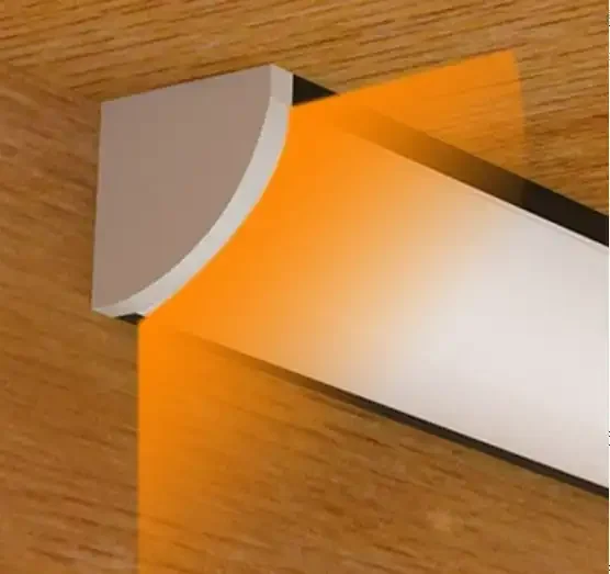 Low Voltages Slot Free Magnetic V Shaped Aluminum Profile Shelf Light for Supermarket Shelf Goods Display