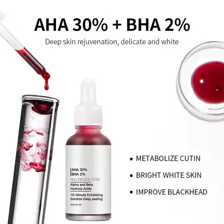 High Quality 30% Fruit Acid Water Oil control Acne Removal Moisturizing Anti-aging Skin Care Serum
