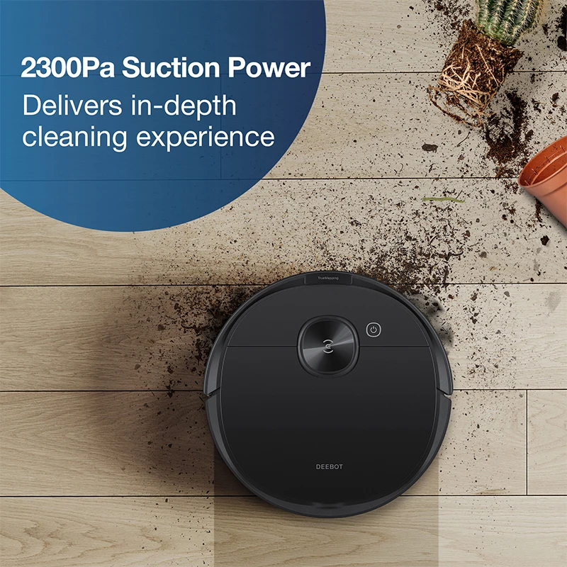 ECOVACS DEEBOT N8+ Black Durable using low price 40w floor care vacuum cleaner robot smart
