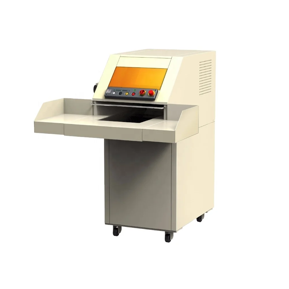 Electricity Power Paper, CD, staple, Card Shredding cross cut heavy duty industrial paper shredder machine for sale