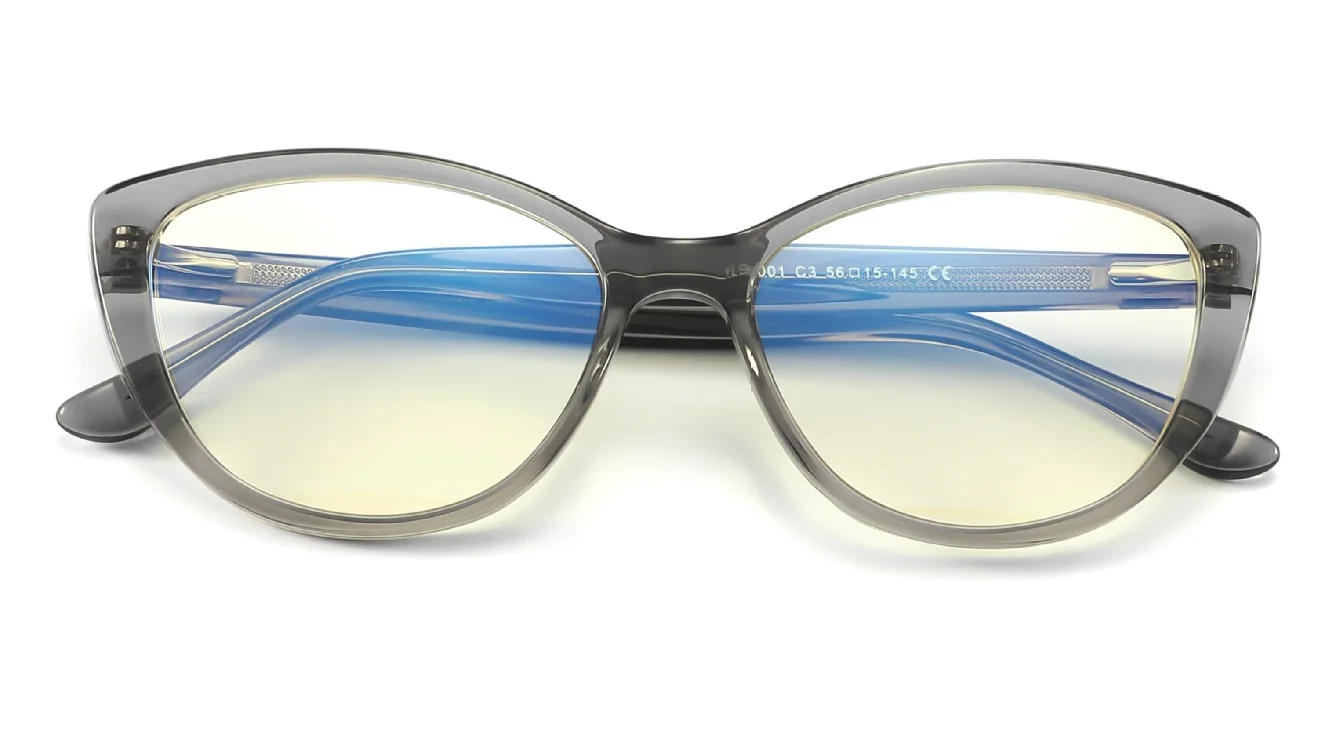 High quality Acetate frame orange red 99% Anti ray computer glasses Cat eye blue light blocking glasses for women