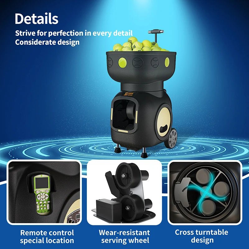 2024 siboasi factory directly to buy tennis shooting machine tennis ball coaching machine