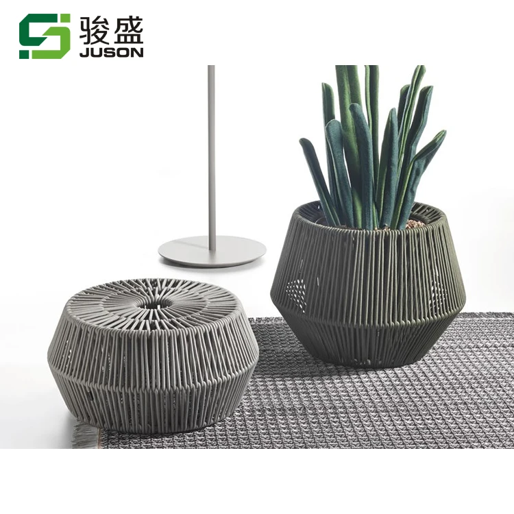 Wholesale patio wicker tea table coffee furniture garden  set  outdoor rattan side table