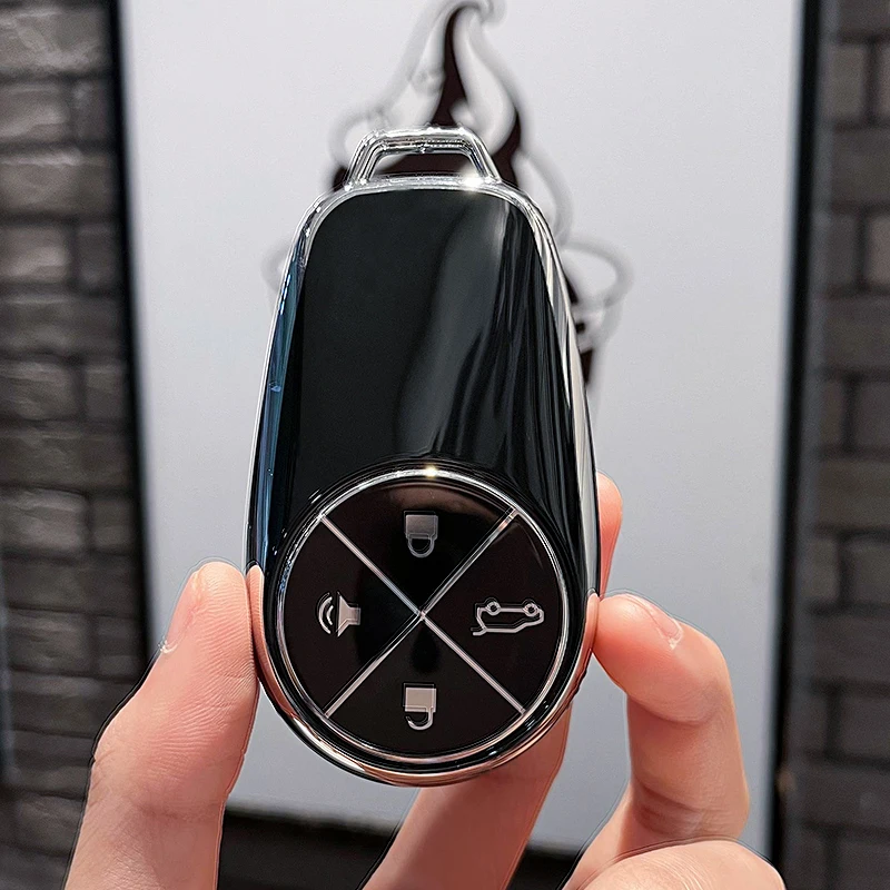 Suitable for NIO ET5 key holder, NIO ET7 car key protection case, buckle, car key remote control decoration