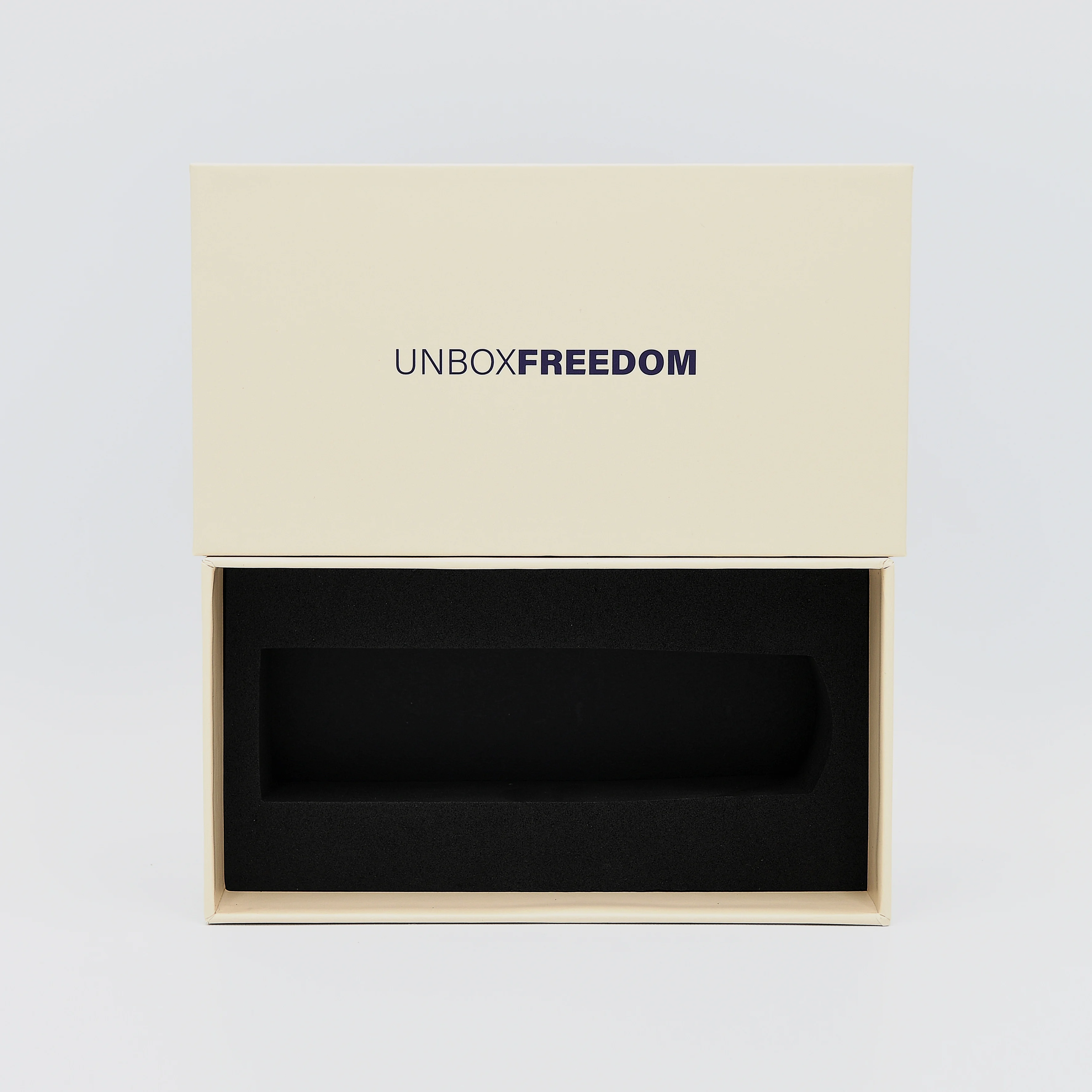 Factory wholesale lid and bottom gift cardboard with foam insert for earphone