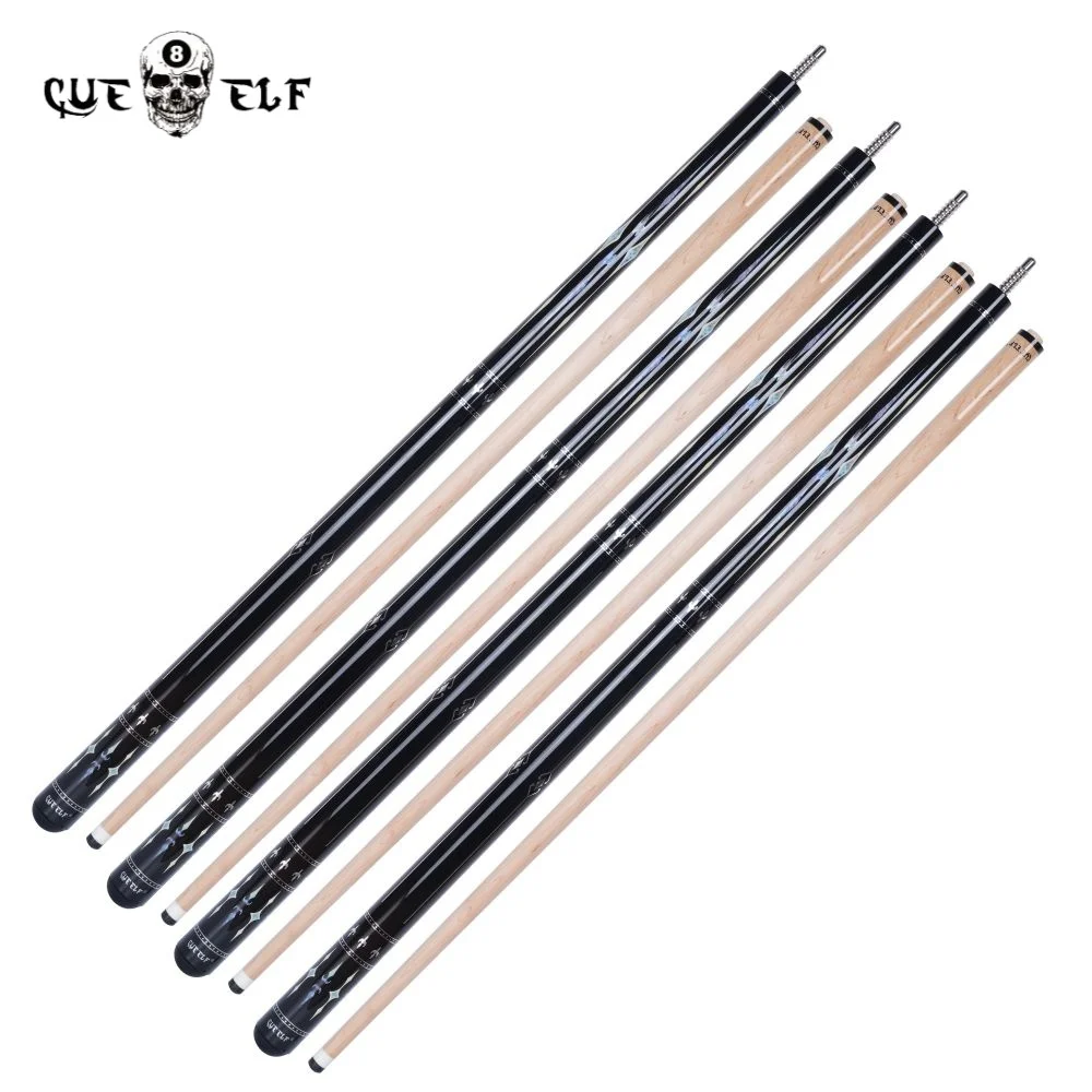 CUEELF Wholesale  Carom Pool Cue Firm Hard Maple Shaft 11.8mm Tip Size  High Grade Sticker Pool Cue