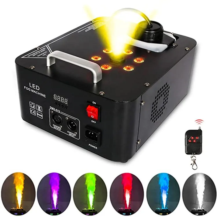 1500W 900W Professional Stage Effect fog machine LED 24 pcs RGB up Fog Smoke Machine for Music Show
