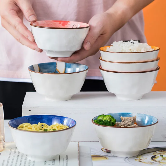 
Porcelain Rice Bowl Ceramic Cartoon Fruit Bowl 