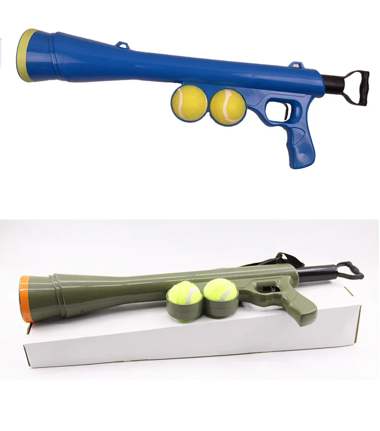 RTS Hot Sale Pet Dog Ball Thrower Ball Launcher Fire Balls Gun Pet Dog Puppy Interactive Toys
