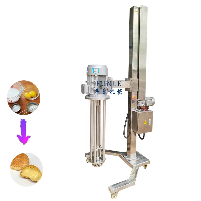 Factory supply  Electric lifting high shear mixer for cream Mayonnaise