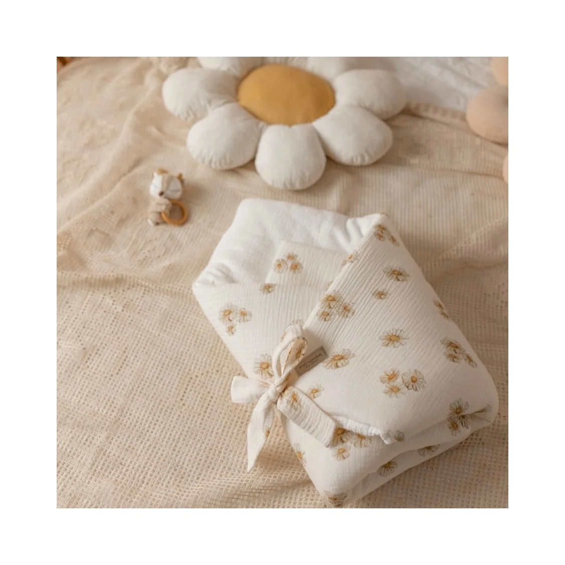 Custom Baby Swaddle Thick Winter Infant Muslin Quilt 0~3 Months 75*75CM Newborn Swaddle Wrap for Pram or Cradle