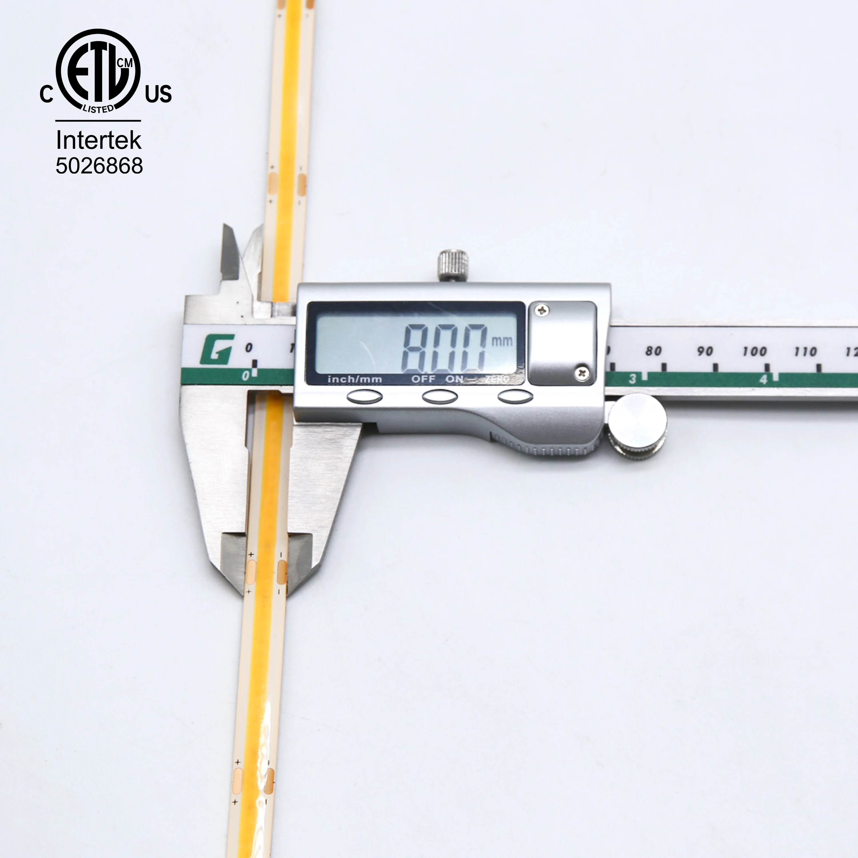 ETL одобренная Светодиодная лента cob гибкая IP65 Капля клея IP rate водонепроницаемый 3000k 24v светодиодные полосы света