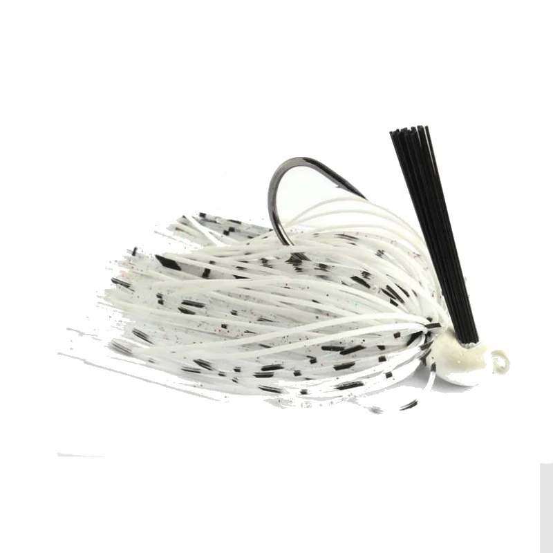 3/8oz Colorful Rubber Spinner Bait ,Bass Jigs,Tungsten Steel Jigs Weedless Rubber Jigs Bass Jigs