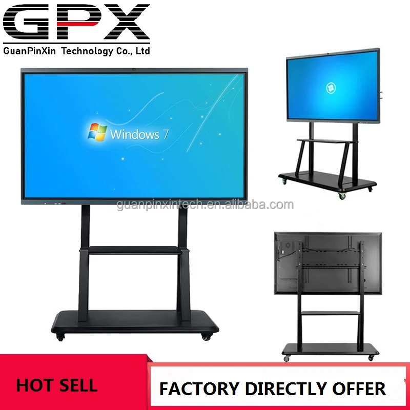 OEM ODM 4K Dual System Smart Digital Board 55 65 75 86inch digital interactive whiteboard