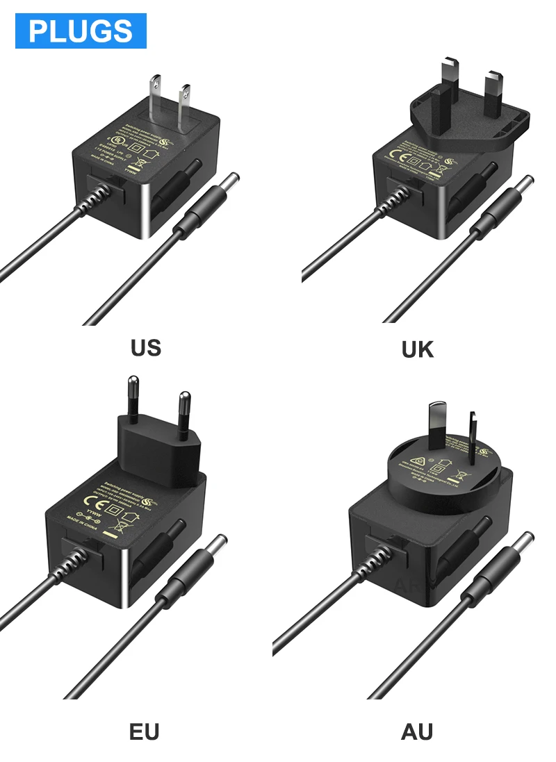 FCC GS CE PSE 5v 6V 9V 12V 15V 1000ma 2A 1.5A 1A Switching power supply AC power adapter