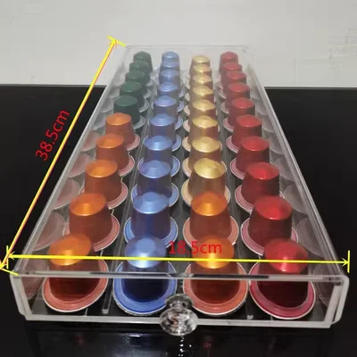 Acrylic Coffee Capsule Box 13cm x 13 cm x 13cm