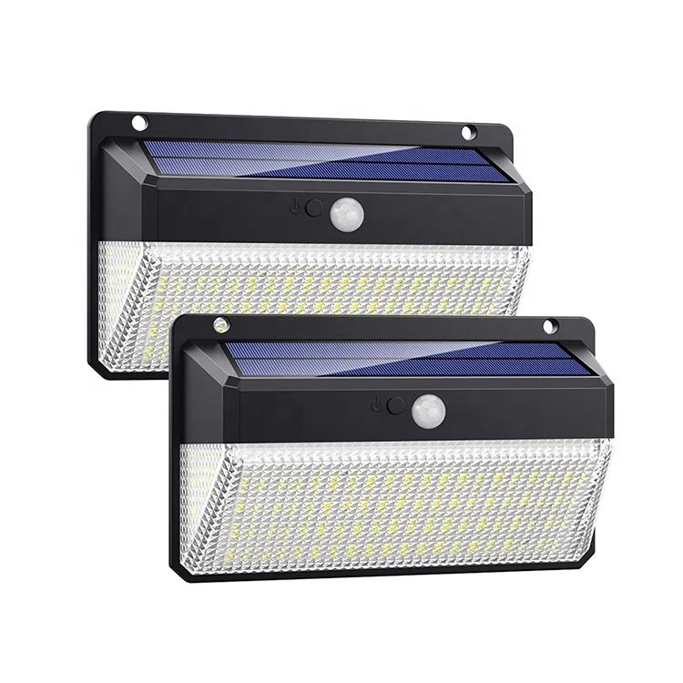 
Solar Lights Outdoor, 228 LED Motion Sensor Solar Security Lights 2200 mAh Solar Wall Lights Wireless 
