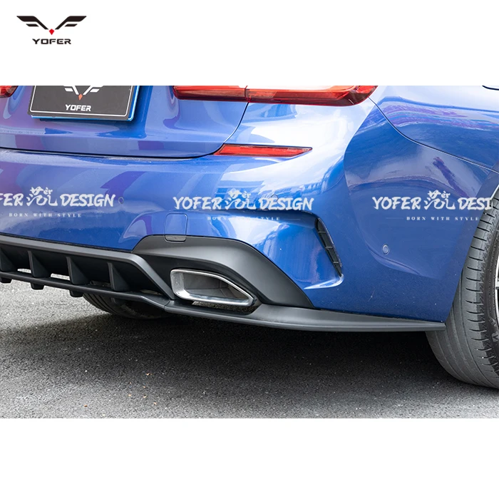 Factory Manufacture Wholesale Car rear Bumper Splitter Lip accessories diffuser Lip bodykit For BMW3 2019 2020 2021 2022
