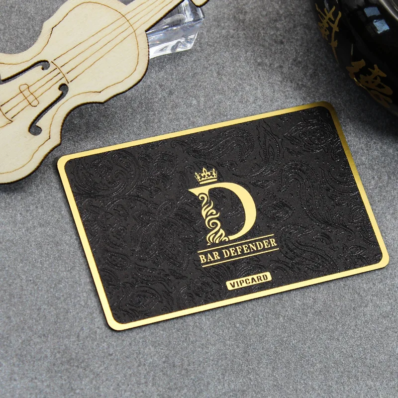 Double Side Hot Stamping Printing Name Membership Plastic VIP Gift Cards PVC Business Card