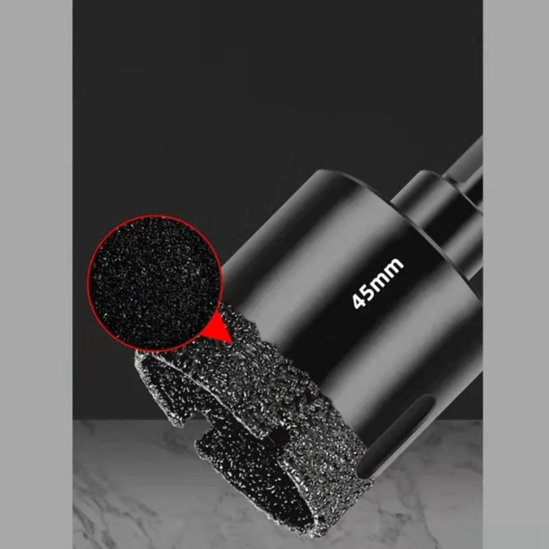 LEWIS Brazed Dry Porcelain Glass Marble Dry Hole Drill Diamond Hole Drill Brazed Dry Hole Drill