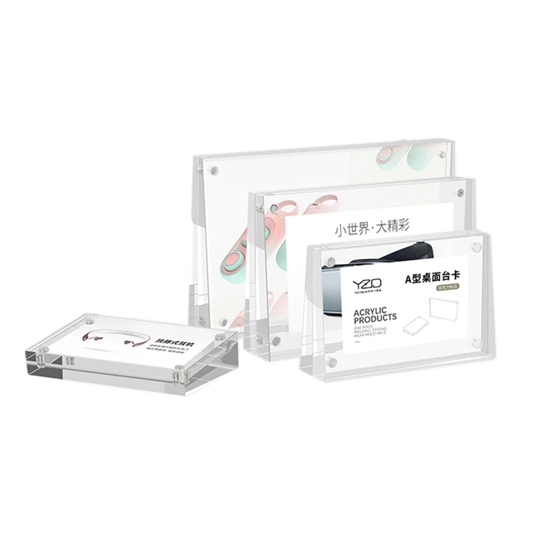 Многофункциональная подставка для фотографий на заказ, магниты, акриловая рамка для дисплея