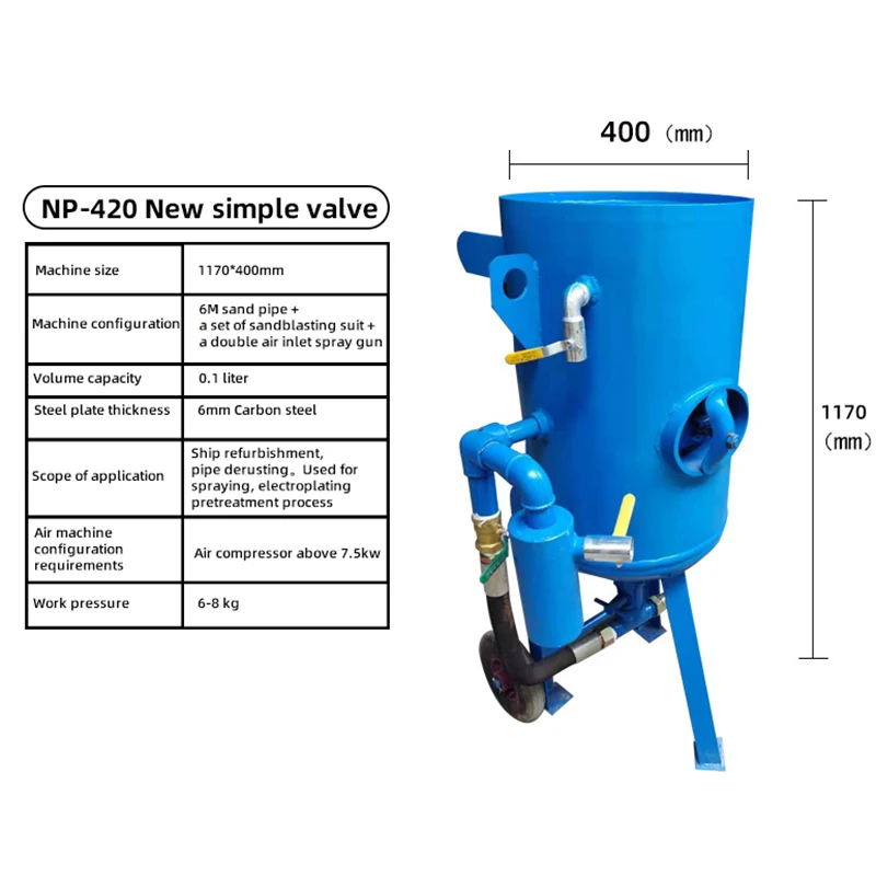 mini sandblasting machine, mobile sandblasting equipment for sale