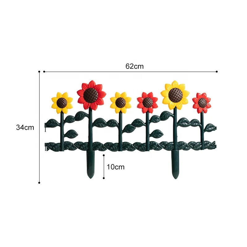 lightweight & easy installation morden garden pvc decorative fence gate insert flowers plastic fence panel