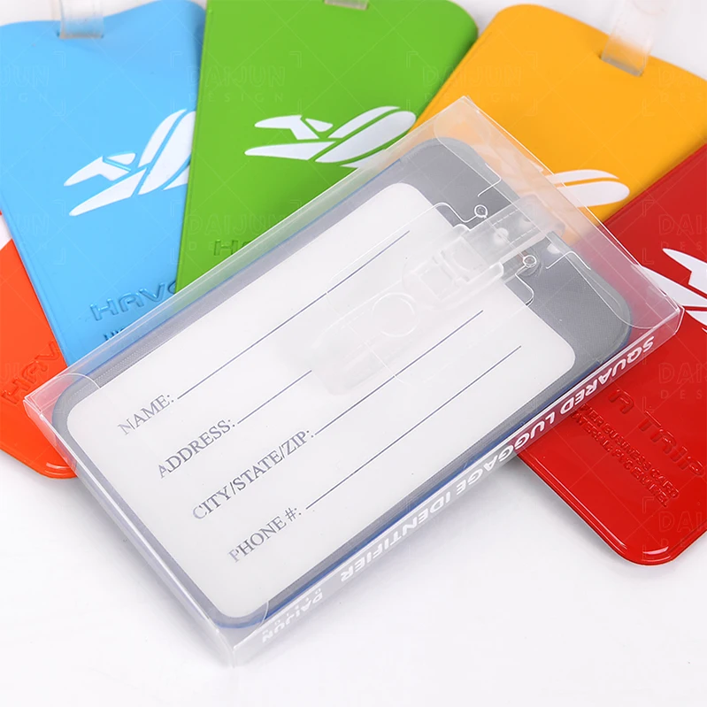 Custom print Promotion travel luggage tag fashion baggage tag name identifier tag