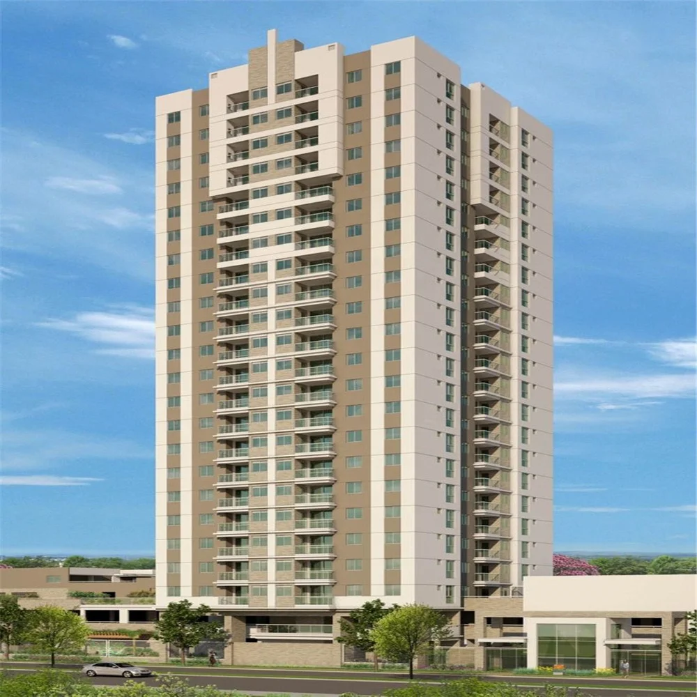 High Rise Steel Structure Prefabricated Apartment Building With 2 3 4 5 6 7 8 9 10 Floor