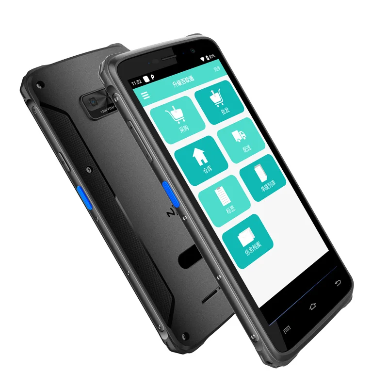 Android 9 0 прочный КПК смартфон промышленный 2 ГГц Ручной 1D 2D сканер штрих-кода инвентарь мобильный терминал