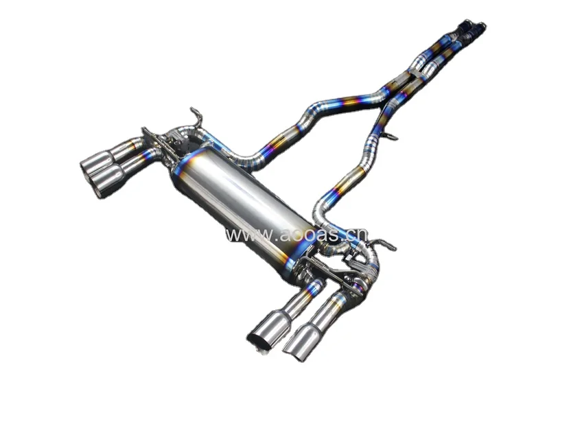 Titanium Factory Price Muffler Exhaust Catback With Valves For Jaguar F-TYPE