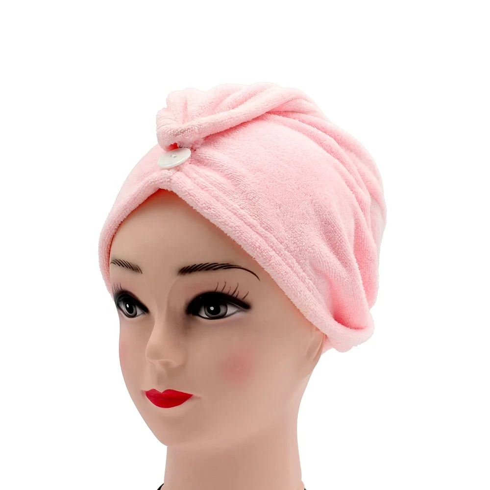 Quick Dry Microfiber Custom Printing Silk Microfibre Wrap Head Drying Hair Turban Salon Towel