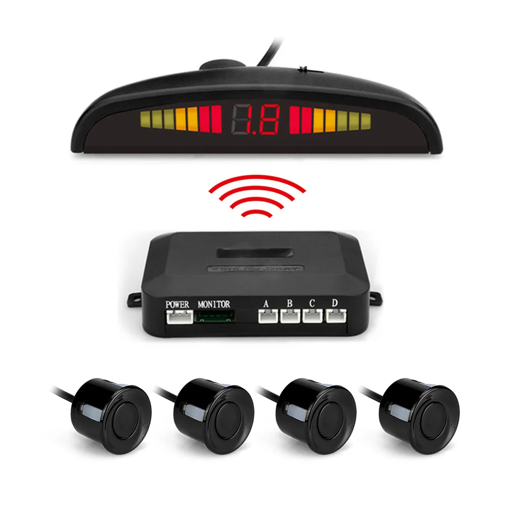 Car Rear View parktronic led parking radar Wireless Parking Sensor with LED Display