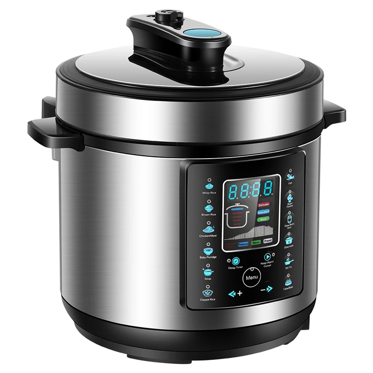 New Product Stainless Steel Time Adjustable  Multi Function Kitchen Cooker  Electric Pressure Cooker