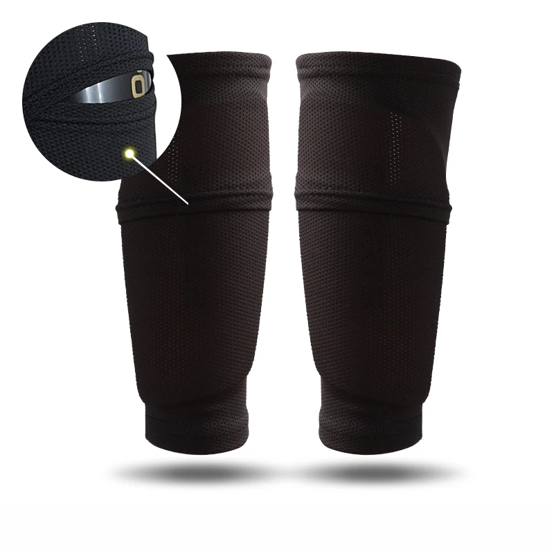 KS-6002#  Soccer Shin Guards for Kids and Adults, with Optimized Double Protective Sleeves to Prevent Falling Off