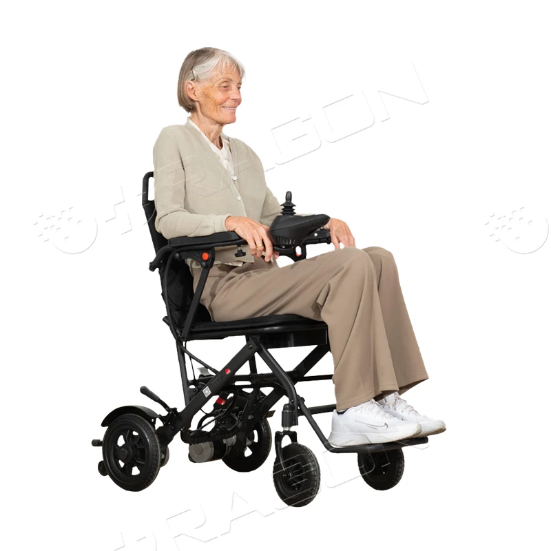 Cheap Lightweight Folding Electric Wheelchair Power Wheelchair Manufactory