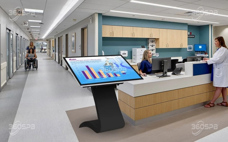 360SPB|ITK55S INGSCREEN 55 Inch Floor Standing Android 11 OS Touch Screen Interactive digital Boards for landscape touch kiosk