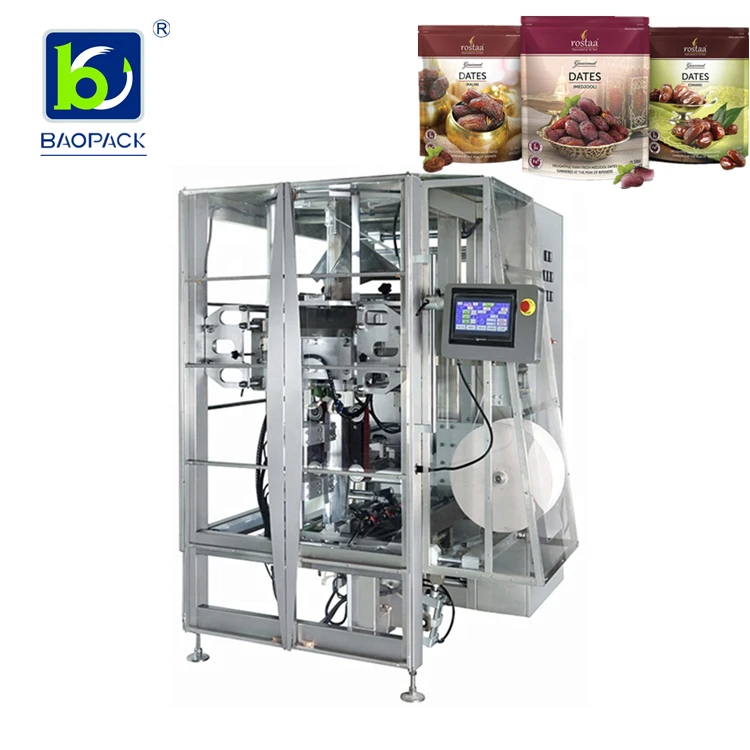 Automatic Weighing Fill Zipper Premade Bag Doypack Package Dry Fruit Mango Plantain Banana Chips Stand Up Pouch Packing Machine