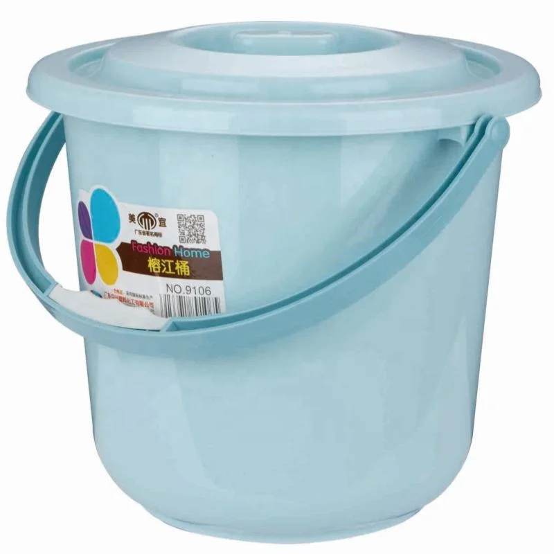 57464C#Multiple Capacity Outdoor Camping Plastic Toilet Bucket with Lid