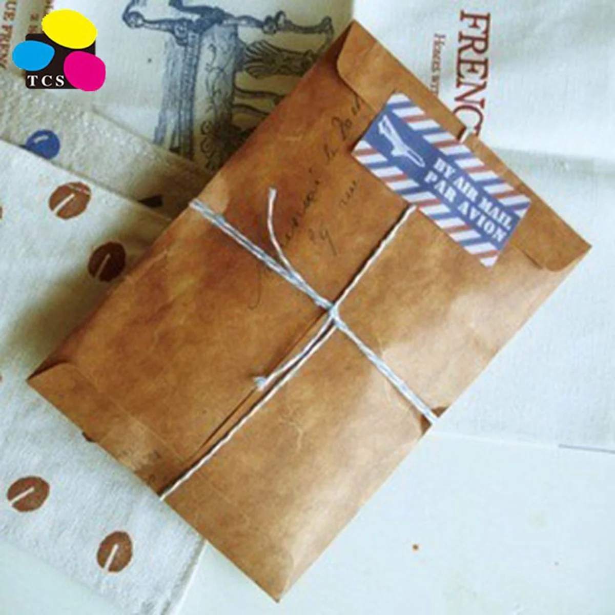 500pcs/pack Vintage Kraft Wedding Invited Envelope Postcard Cover Paper Stationery Zakka Envelopes for Gift Invitation