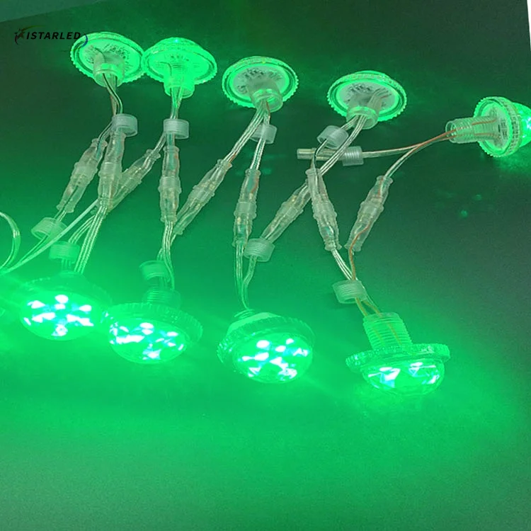 ucs2903 dc24v outdoor programmable 35mm Full Color LED Pixel Light 9SMD RGB Pixel LED