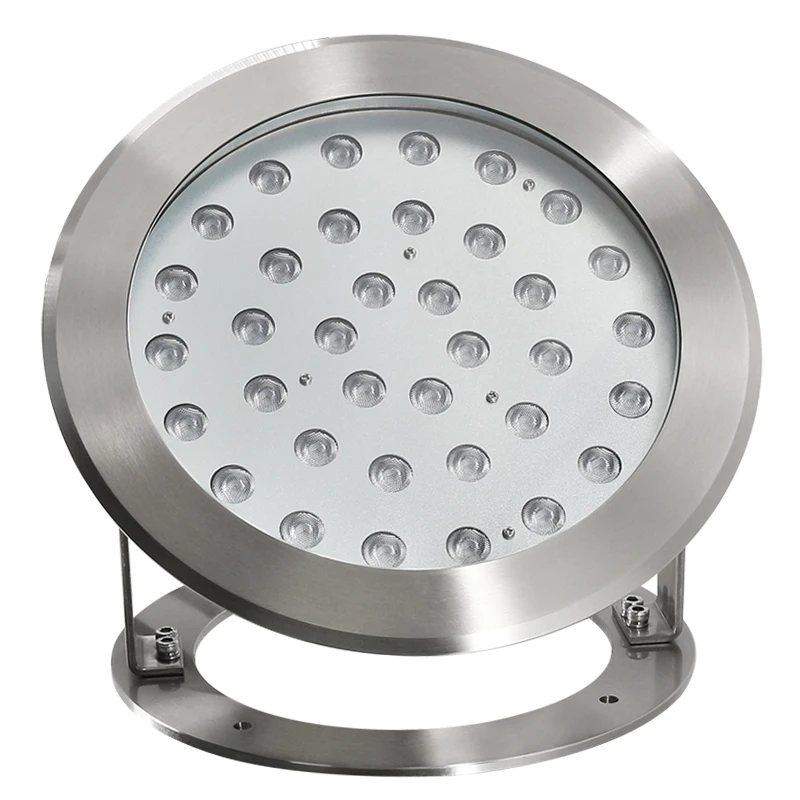 Ultra Bright Submersible Pool Light 36x1W 24V 304SS 3600lm Long Distance Projector Light IP68 Waterproof Pool Fountain LED