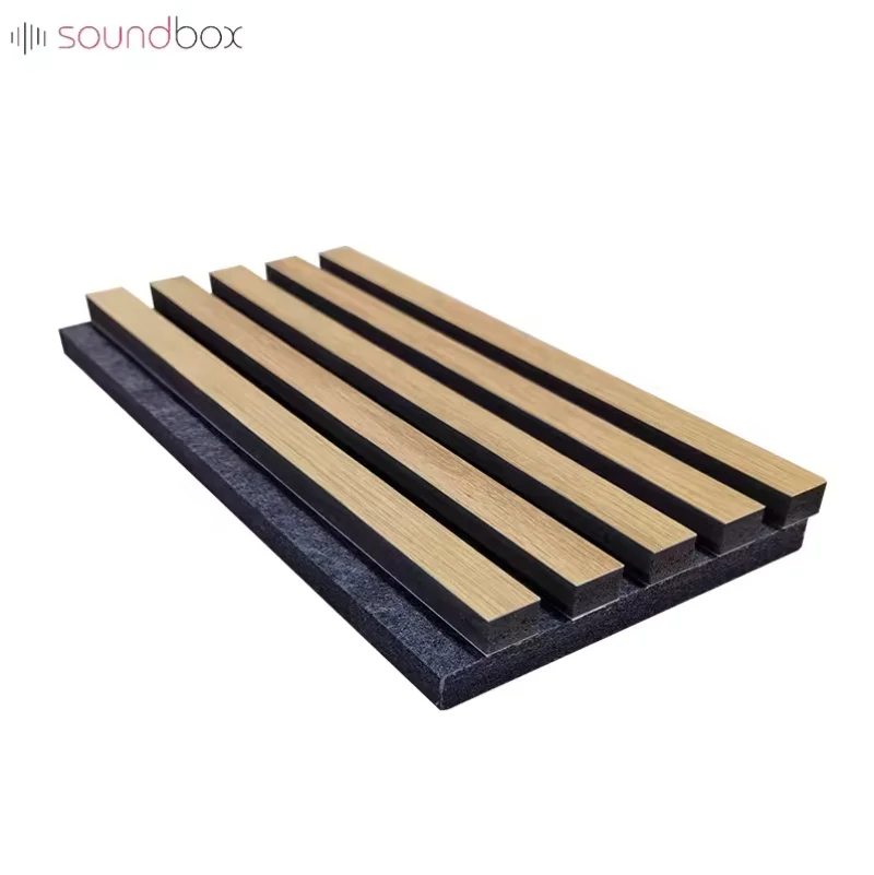 Soundbox mdf wooden acoustical panels felt white wave wood panel acoustic price for music studio